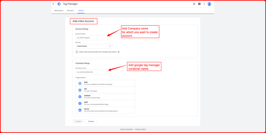 Set Up Your Google Tag Manager Account